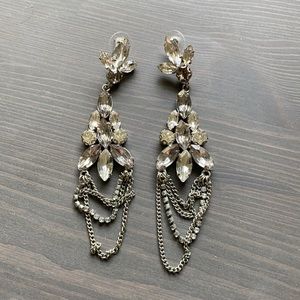 Statement Rhinestone Earrings